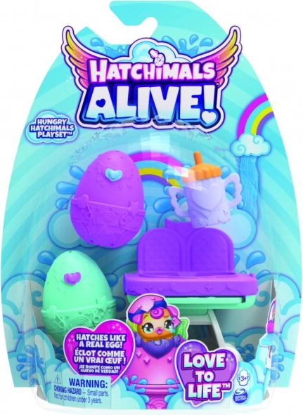 Hatchimals igralni set s hranilnim stolčkom