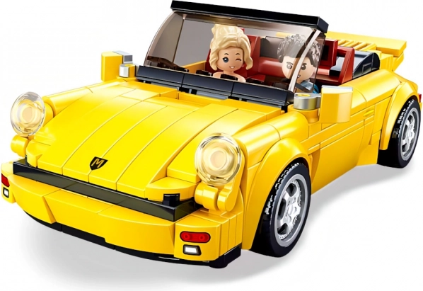 Rumeni športni avto Sluban ModelBricks