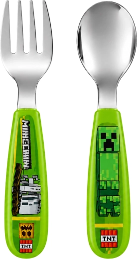 Otroški pribor Minecraft – vilica in žlica