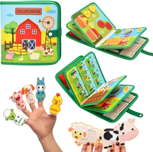2Kids Toys senzorična busy knjiga kmetija