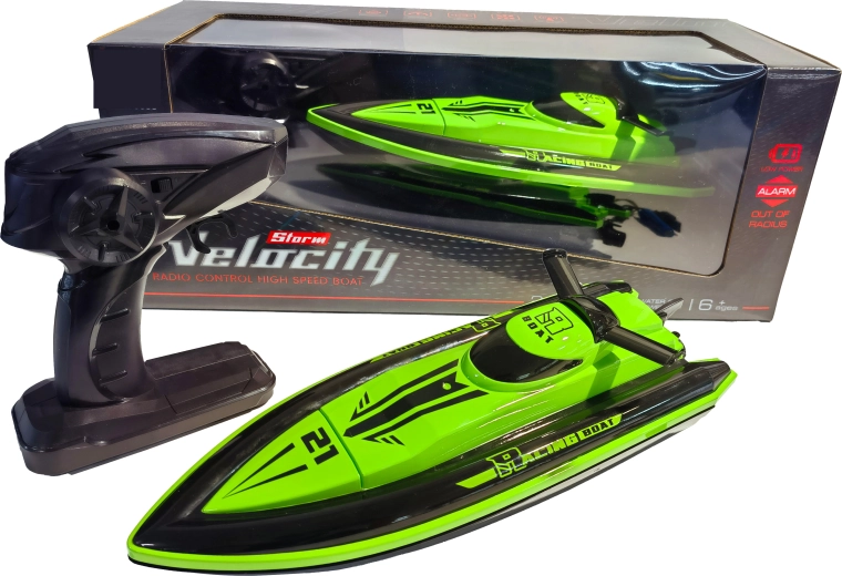 RC dirkalni čoln High Speed 1:16 zeleno-črni Velocity 21