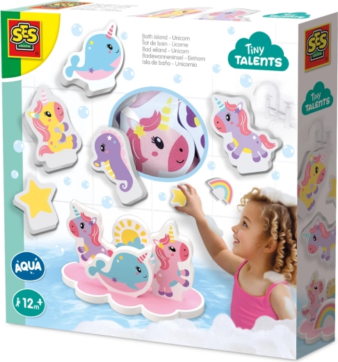 Vodne nalepke za v kopel z enorogi Tiny Talents