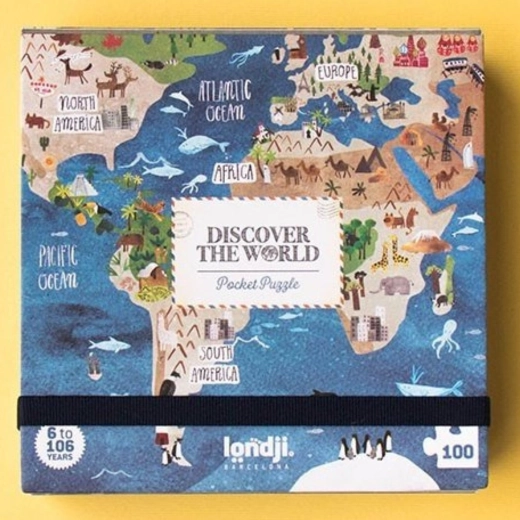 Londji žepna sestavljanka Okoli sveta 100 koščkov