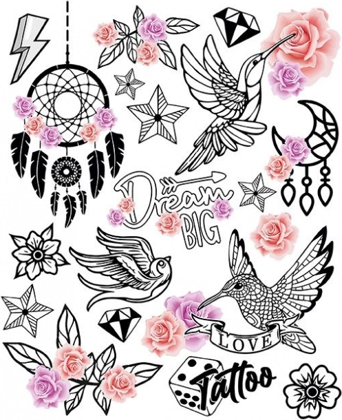 Prenosne nalepke Kolibri Velik List