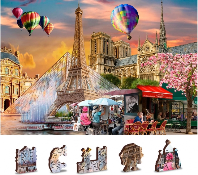 The atmosphere of springtime Paris