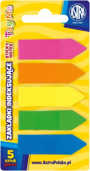 Samolepilni lističi ASTRA Neon, 5 barv