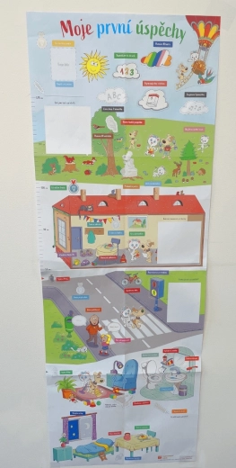 Motivacijski plakat Moji prvi uspehi z nalepkami