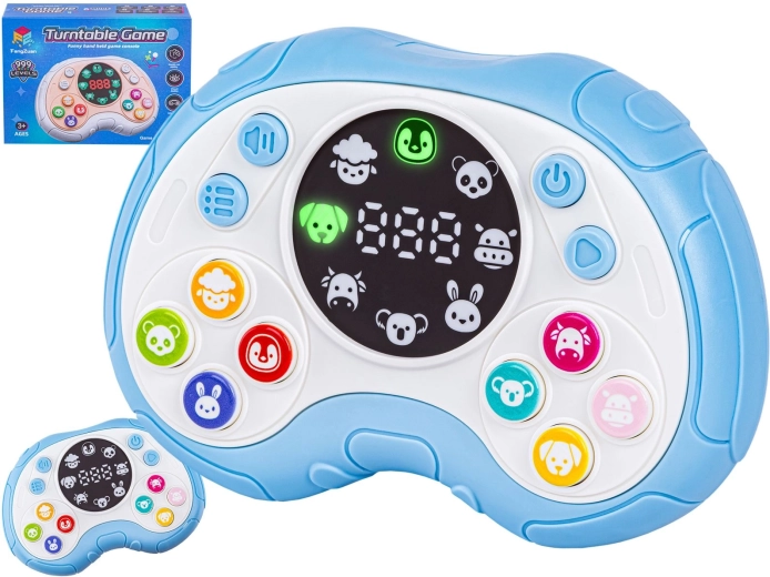 Elektronska izobraževalna igra za spomin – otroški gamepad z zaslonom moder - 1 kos