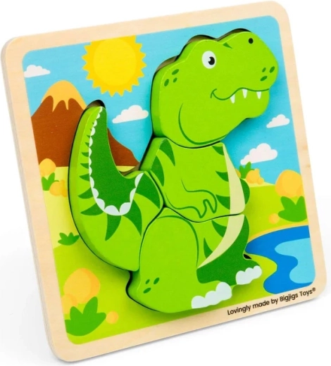 Bigjigs Toys lesene vstavljanke T-rex