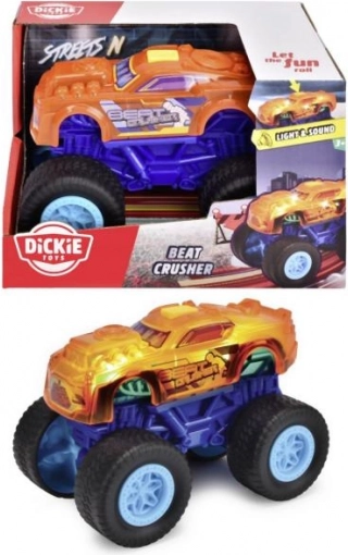 Auto Beat Crusher na vztrajnik 17 cm z lučmi in zvokom