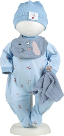 Oblačila za dojenčico Llorens New Born 40–42 cm z blazinico – 4 kosi