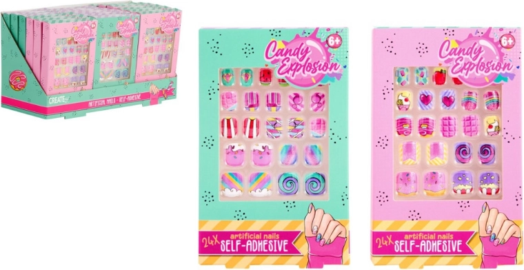 Create It! Candy barvni nalepni nohti
