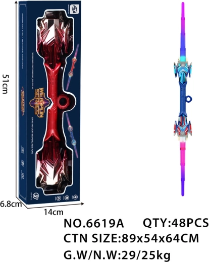 Double-sided glowing sword blue - 1 piece