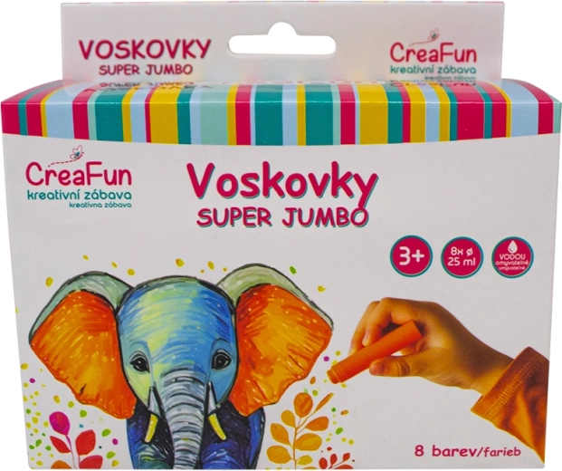 Voščenke Super Jumbo 8 barv SPARKYS