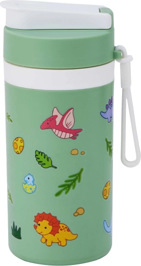 Otroški termo lonček s pitnikom TORO 400 ml dinozavri