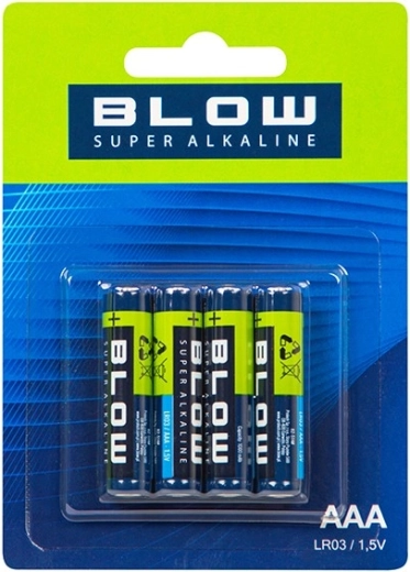 BLOW super alkalne baterije AAA (LR3) 4 kosi