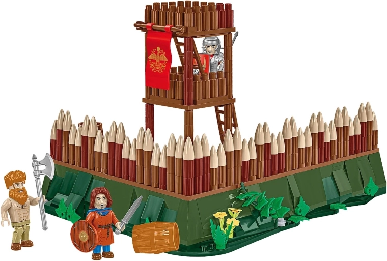 Podroben stražni stolp s palisado