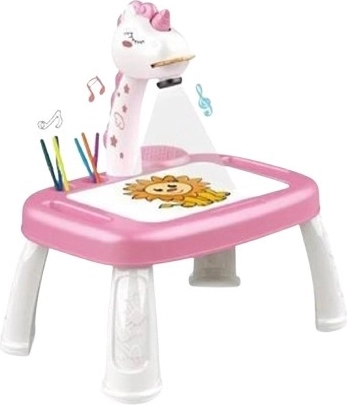 Risarska mizica s projektorjem samorog (na baterije)