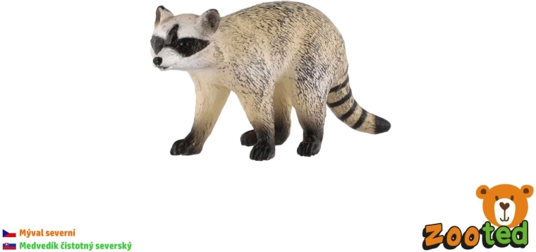 Plastična figurica severnega rakuna 8 cm