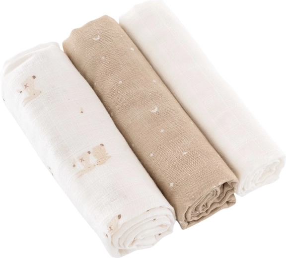 Träumeland blazinice hop hop bunny beige 80 × 80 cm (3 kos)