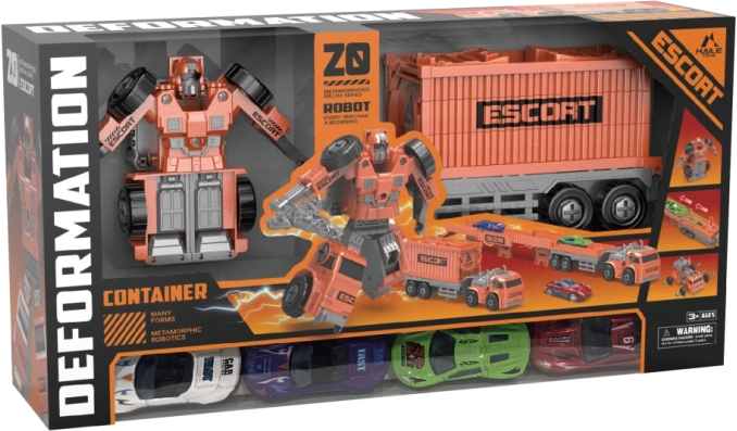 Transformer tovornjak kontejnerski vagon - robot