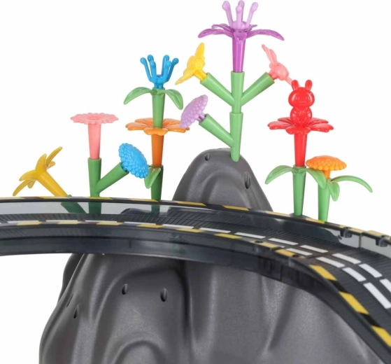 Dinamična steza z mostom, vzponi in zavoji