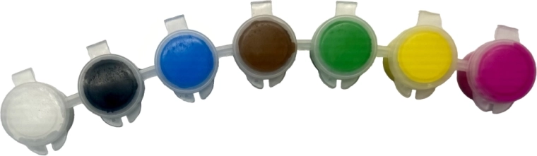 Pestre barve z zaprtimi lončki