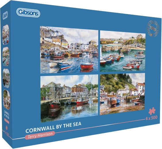 GIBSONS sestavljanka Cornwall ob morju – 4×500 kosov