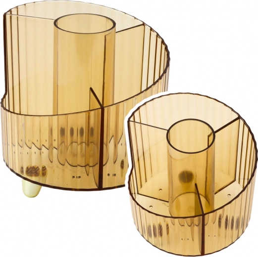 Organizator za šolske potrebščine prosojna rumena