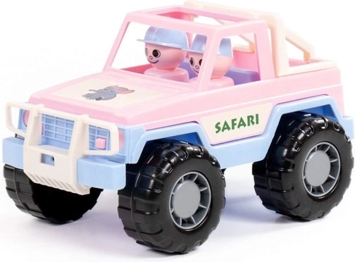Safari jeep rožnat – igrača s figuricami