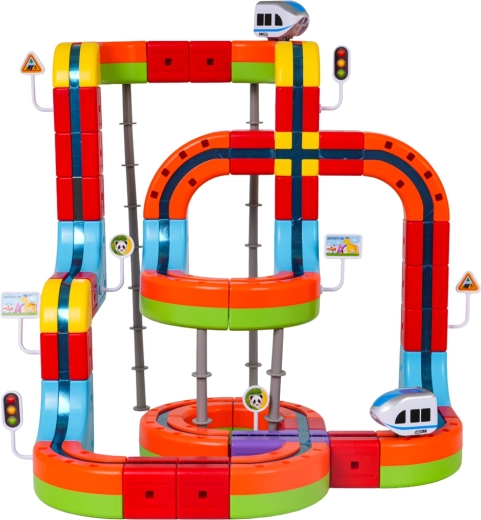 Magnetic connection for an exciting ride