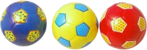 Soft children's ball with ladybug design, 11 cm