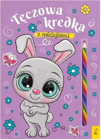 Zajček – pobarvanka z mavričnim barvnikom in nalepkami