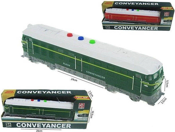 Otroška lokomotiva s svetlobnimi in zvočnimi učinki, 24 cm