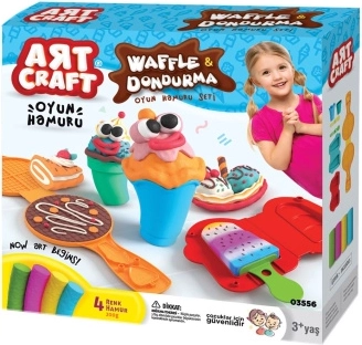 Art Craft komplet za modeliranje vafljev in sladoleda 200 g