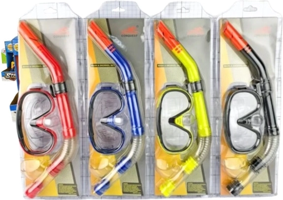 Diving mask and snorkel set for snorkeling