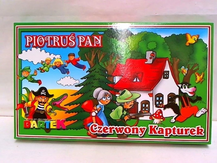 Komplet 2 otroških iger Rdeča kapica in Peter Pan