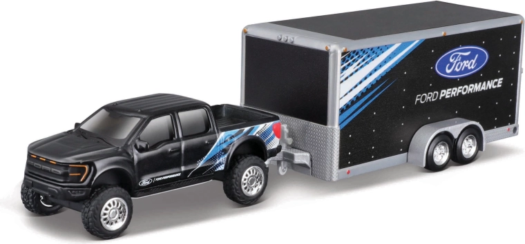 Maisto Ford F-150 SVT Raptor s prikolico 1:64