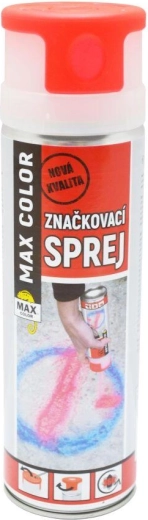 Označevalni sprej MAX COLOR 500 ml – živo rdeč