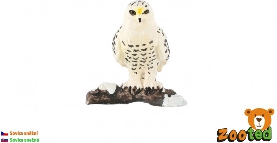 Sova snežna – plastična figurica 5 cm