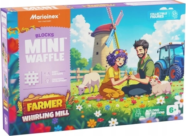 Marioinex Mini waffle farma – vetrni mlin (100 delov)