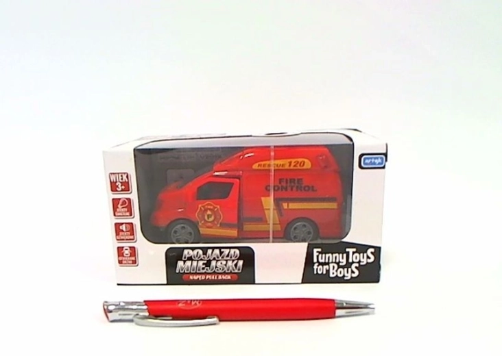 ToysForB gasilski avto s svetlobnimi in zvočnimi učinki