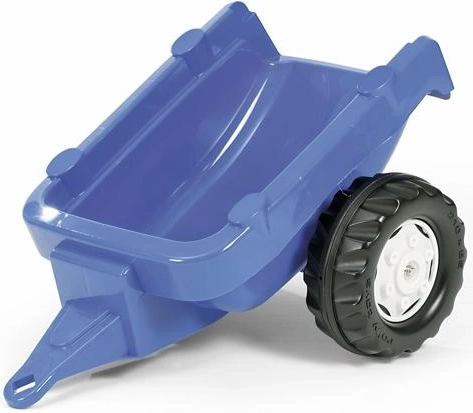 Modra enoosna prikolica za traktor Rolly Kid