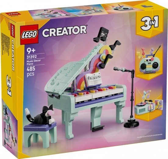 LEGO Creator 3 v 1 dekorativni klavir z muco