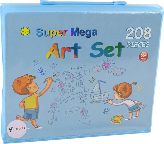 Velik komplet kreativnega orodja v kovčku z 208 deli