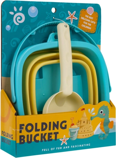Komplet za pesek z zložljivim vedrom in lopatko