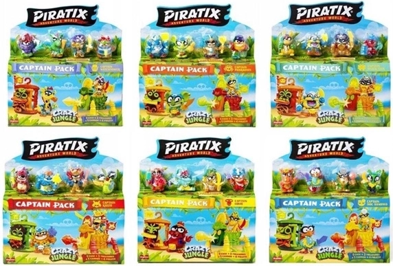 4 figurice Piratix za kapitanovo posadko