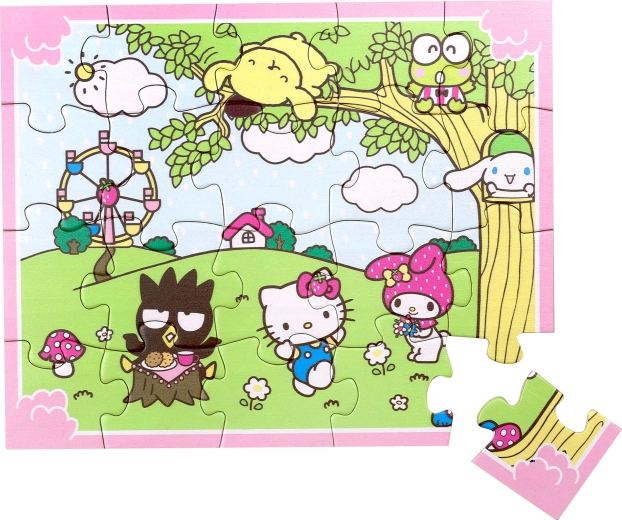Lesene sestavljanke Hello Kitty – 20 kosov