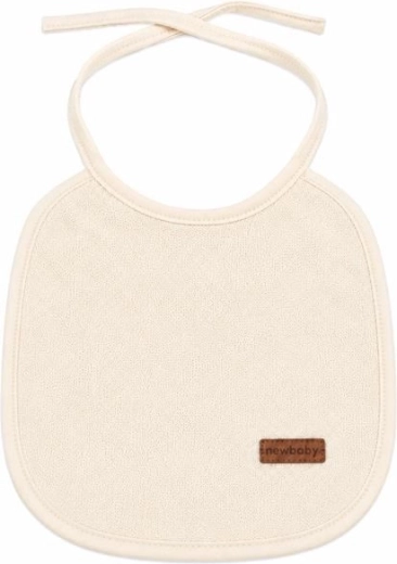 Otroški frotirni slinček New Baby s PVC podlogo bež - 1 kos