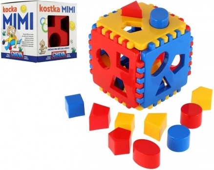 Vstavljalna kocka za otroke iz plastike 13 × 13 × 13 cm